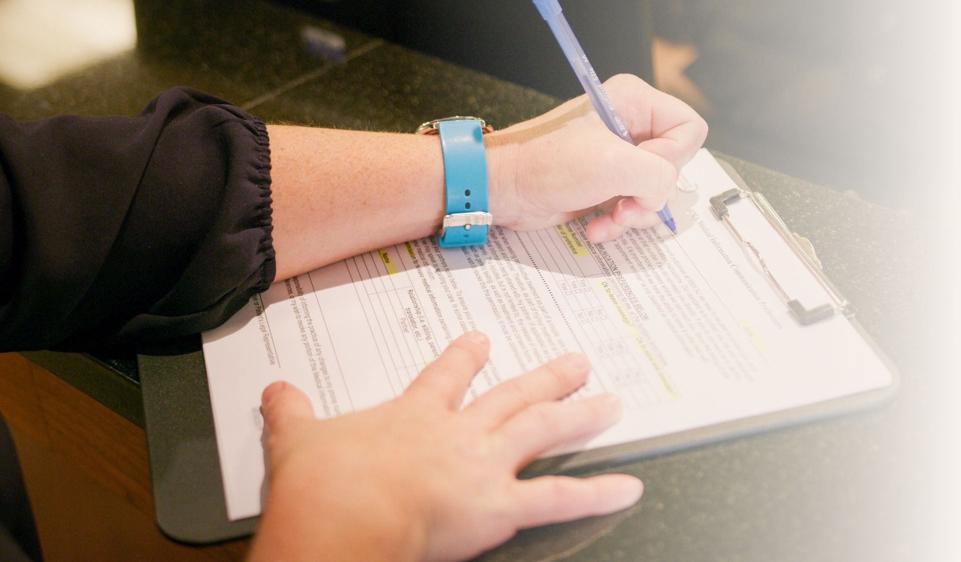 fertility clinic paperwork