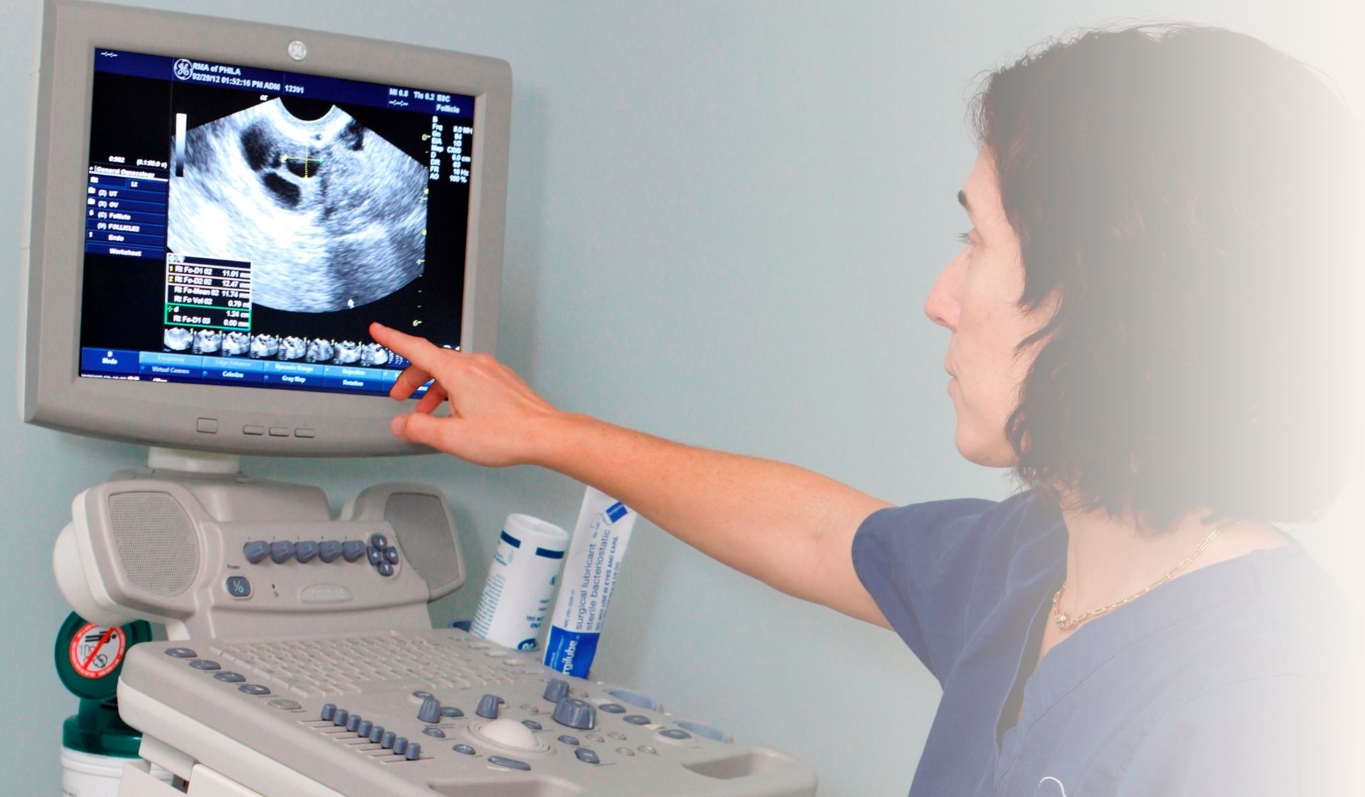 ultrasound ovary follicles fertilty testing