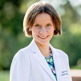 Headshot photo of Dr. Malgorzata E. Skaznik-Wikiel on her biography page, showcasing her as a respected and experienced fertility doctor at Conceptions RMA in Colorado, with a welcoming and professional appearance.