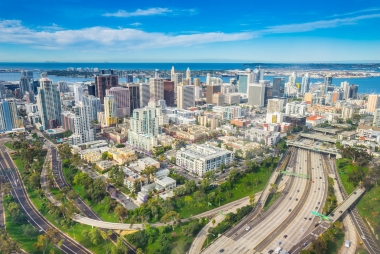san diego, ca fertility clinic aerial shot