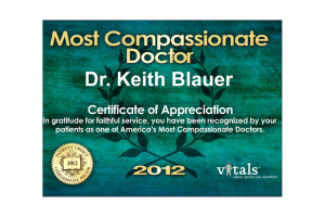 Vitals Award Keith Blauer